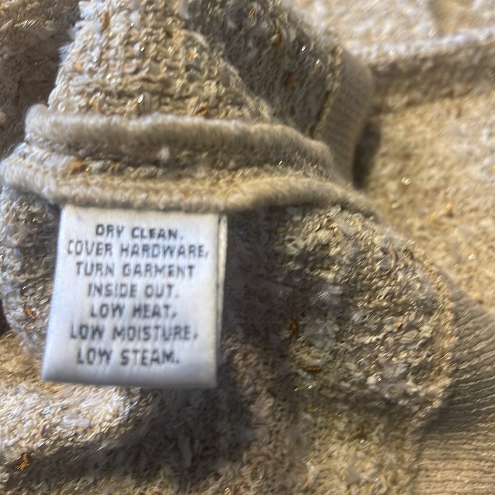 St. John crème eyelash plaid jacket Size 14 - Picture 4 of 9